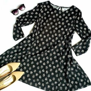 OLD NAVY Black Skater Dress